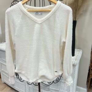 Hollister Ladies Cream/White Knit Sweater Size Small